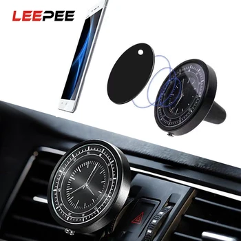 LEEPEE Magnetic Car Phone Holder Stand Digital Watch 360 Rotating Air Outlet Dashboard Panel Clock Universal Car Accessories
LEEPEE Magnetic Car Phone Holder Stand Digital Watch 360 Rotating Air Outlet Dashboard Panel Clock Universal Car Accessories