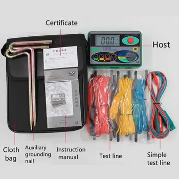 Digital Earth Ground Resistance Tester Portable Real Digital Earth Meter 0.01Higher Accuracy Simple To Operate 0-2000 Ohm
Digital Earth Ground Resistance Tester Portable Real Digital Earth Meter 0.01Higher Accuracy Simple To Operate 0-2000 Ohm