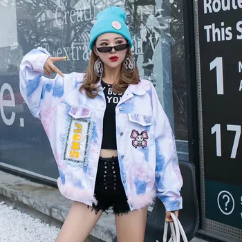 TVVOVVIN Tie-dyed Denim Coat Woman 2019 Autumn Winter Animal Printing Loose Coat Single Breasted Woman Jeans Coat QYF1050
TVVOVVIN Tie-dyed Denim Coat Woman 2019 Autumn Winter Animal Printing Loose Coat Single Breasted Woman Jeans Coat QYF1050