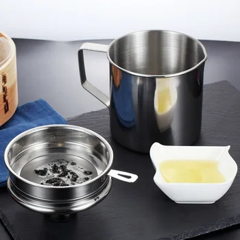 Kitchen Stainless Steel Oil Filter Strainer Colander Reuse Fry Oil Can Pot Cooking Oil Storage Can Dispenser Container Strainer
Kitchen Stainless Steel Oil Filter Strainer Colander Reuse Fry Oil Can Pot Cooking Oil Storage Can Dispenser Container Strainer