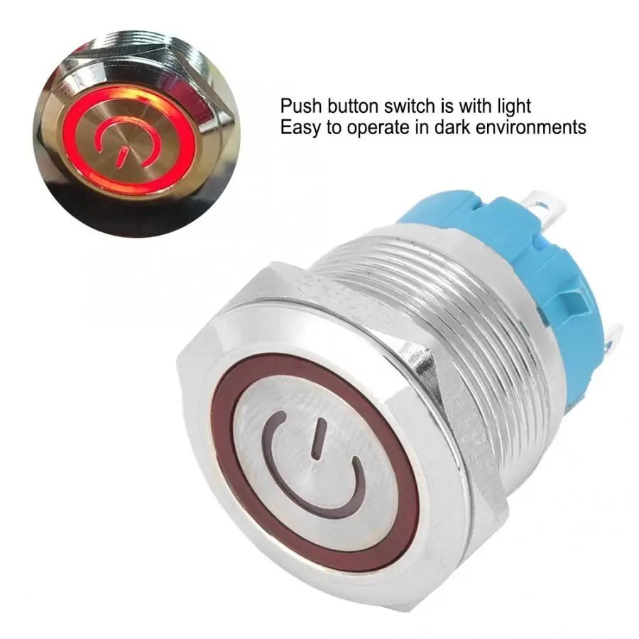 2PCS 4 Pin Push Button Switch 3-6VDC 22mm Flat Head Round Button Switch with Power Light Sign Switch
2PCS 4 Pin Push Button Switch 3-6VDC 22mm Flat Head Round Button Switch with Power Light Sign Switch