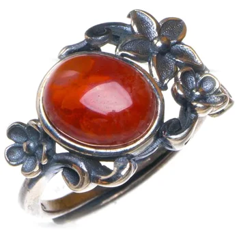 Natural Nanjiang Red Agate Opening Handmade 925 Sterling Silver Ring 5.25 D1125
Natural Nanjiang Red Agate Opening Handmade 925 Sterling Silver Ring 5.25 D1125