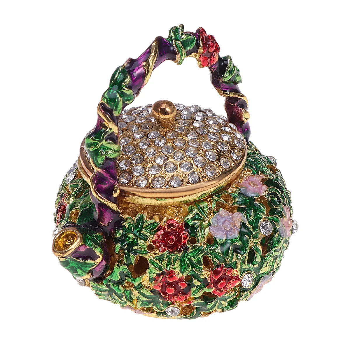 1PC Hinged Jewelry Box Diamante Teapot Decorative Trinket Jewelry Storage Pot Box Container for Earring Ring Bracelet Necklace
1PC Hinged Jewelry Box Diamante Teapot Decorative Trinket Jewelry Storage Pot Box Container for Earring Ring Bracelet Necklace