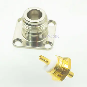 DHL/EMS 50 pcs connector N female jack 4-holes flange semi-rigid RG405 0.086" straight F -h2 
DHL/EMS 50 pcs connector N female jack 4-holes flange semi-rigid RG405 0.086" straight F -h2