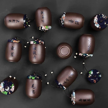 Violet arenaceous caddy ceramic POTS trumpet pu-erh tea with tea caddy portable mini storage seal pot home to travel
Violet arenaceous caddy ceramic POTS trumpet pu-erh tea with tea caddy portable mini storage seal pot home to travel