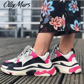 Shoes Woman Platform Sneakers Dad Shoes Ins Hot Causal Lace Up Mixed Color Quality Luxury Design Ladies Shoes Zapatos De Mujer
Shoes Woman Platform Sneakers Dad Shoes Ins Hot Causal Lace Up Mixed Color Quality Luxury Design Ladies Shoes Zapatos De Mujer