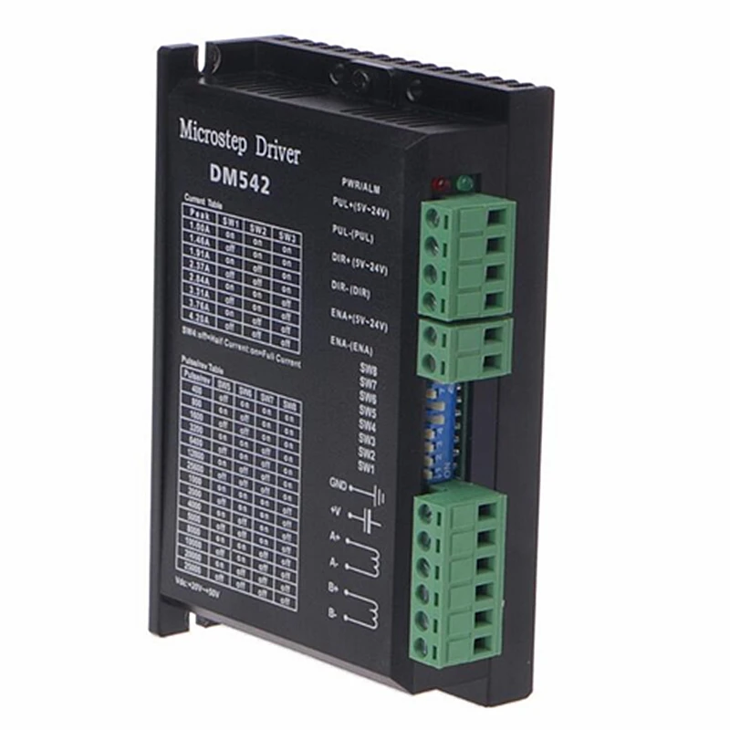 one pieces microstep driver DM542 for nema 23 motor, M542/2M542 stepper driver, DM542 stepper drivers
one pieces microstep driver DM542 for nema 23 motor, M542/2M542 stepper driver, DM542 stepper drivers