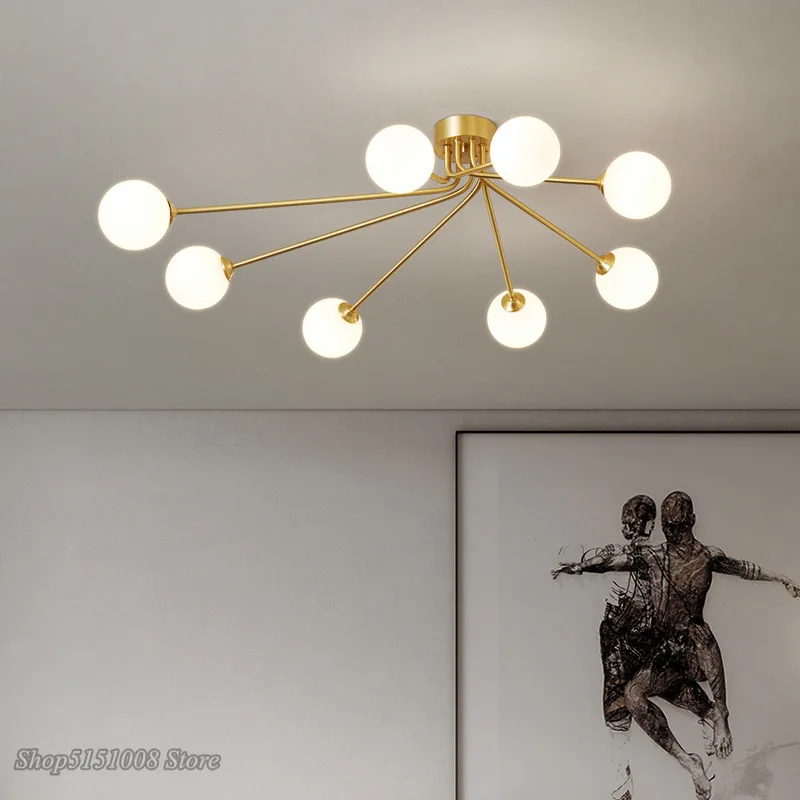 Nordic Glass Magic Bean Ceiling Lights Modern decor Living Room Bedroom Kitchen Chandeliers Living Room Led Lighting Luminaire 
Nordic Glass Magic Bean Ceiling Lights Modern decor Living Room Bedroom Kitchen Chandeliers Living Room Led Lighting Luminaire