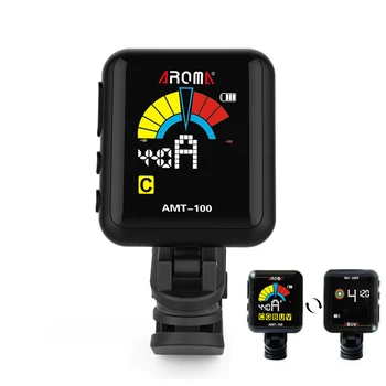AROMA AMT-100 Clip-on Electric Guitar Tuner Metronome 2 in 1 with Built-in Battery USB Cable for Guitar /Bass /Ukulele/ Violin
AROMA AMT-100 Clip-on Electric Guitar Tuner Metronome 2 in 1 with Built-in Battery USB Cable for Guitar /Bass /Ukulele/ Violin