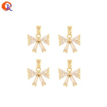 Cordial Design 30Pcs 13*16MM Jewelry Accessories/CZ Pendant/Genuine Gold Plating/Bowknot Shape/Hand Made/DIY Charms For Necklace
Cordial Design 30Pcs 13*16MM Jewelry Accessories/CZ Pendant/Genuine Gold Plating/Bowknot Shape/Hand Made/DIY Charms For Necklace