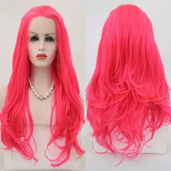 Bombshell Pink 13*3 Synthetic Lace Front Wig Non-Glue High Temperature Resistant Natural Fiber Long Wave Wig Lady Wig
Bombshell Pink 13*3 Synthetic Lace Front Wig Non-Glue High Temperature Resistant Natural Fiber Long Wave Wig Lady Wig