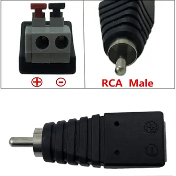 Speaker Phono RCA Male to 2 Screw Terminal Strip Audio Video Spring Press Type Balum Connector Adapter
Speaker Phono RCA Male to 2 Screw Terminal Strip Audio Video Spring Press Type Balum Connector Adapter