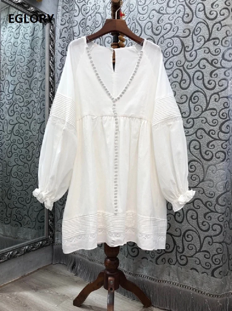 2020 Autumn Fashion Linen Dress High Quality Women V-Neck Vintage Buttons Long Sleeve Casual Loose White Black Dress Above Knee
2020 Autumn Fashion Linen Dress High Quality Women V-Neck Vintage Buttons Long Sleeve Casual Loose White Black Dress Above Knee