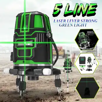5 Lines Laser Level Powerful Green Light Automatic Self Leveling 360 Vertical Horizontal Tilt Cross Line w/Outdoor Mode
5 Lines Laser Level Powerful Green Light Automatic Self Leveling 360 Vertical Horizontal Tilt Cross Line w/Outdoor Mode