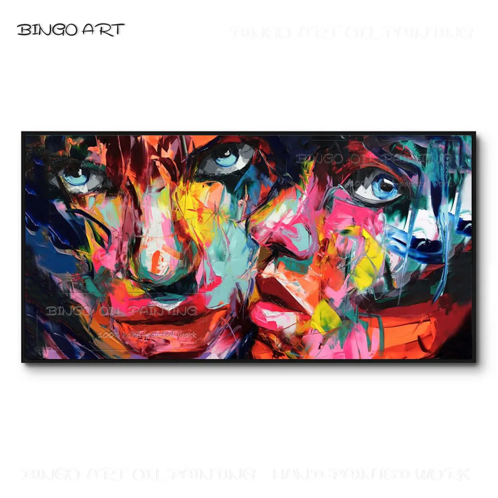 Top Artist Pure Hand-painted High Quality Knife Style Abstract Portrait Oil Painting Reproduction Francoise Nielly Oil Painting
Top Artist Pure Hand-painted High Quality Knife Style Abstract Portrait Oil Painting Reproduction Francoise Nielly Oil Painting