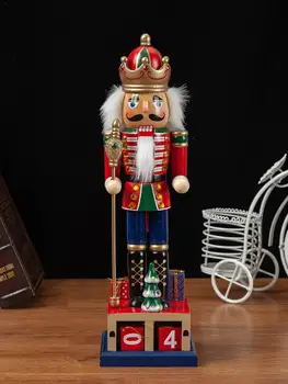High Quality Christmas Wooden Doll Decoration Nutcracker Soldier Jewelry 35CM Calendar Nutcracker Home Decor
High Quality Christmas Wooden Doll Decoration Nutcracker Soldier Jewelry 35CM Calendar Nutcracker Home Decor