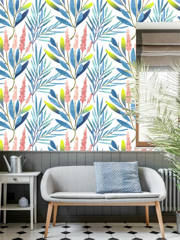 Peel And Stick Wallpaper Blue/Green/Red Leaf Contact Vinyl Self Adhesive Decorative Wall Sticker For Bedroom Bathroom Home Decor
Peel And Stick Wallpaper Blue/Green/Red Leaf Contact Vinyl Self Adhesive Decorative Wall Sticker For Bedroom Bathroom Home Decor