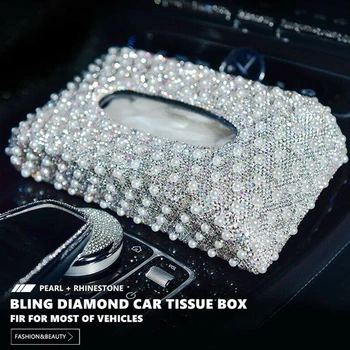 New Fashion Lady Bling Diamond+Pearl Car Paper Towel Tissue Napkin Box Cover Case
New Fashion Lady Bling Diamond+Pearl Car Paper Towel Tissue Napkin Box Cover Case