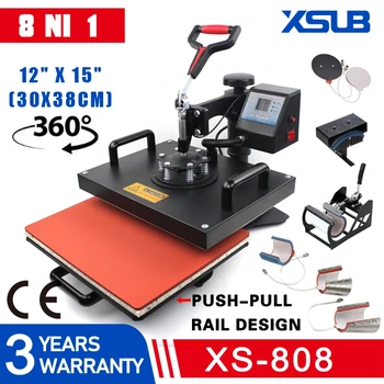 Advanced New Design 8 In 1 Heat Press Machines Combo Sublimation printer printing For Mug/Cap/T shirt/Phone cases 
Advanced New Design 8 In 1 Heat Press Machines Combo Sublimation printer printing For Mug/Cap/T shirt/Phone cases