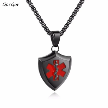 GorGor Fashion New Style Titanium Steel Pendant Jewelry Stainless Steel Snake Stick Medical Symble Men's Necklace 1443
GorGor Fashion New Style Titanium Steel Pendant Jewelry Stainless Steel Snake Stick Medical Symble Men's Necklace 1443