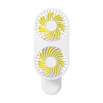 Portable Mini Fan USB Charging Desk Handheld Fans Double Fan Blade