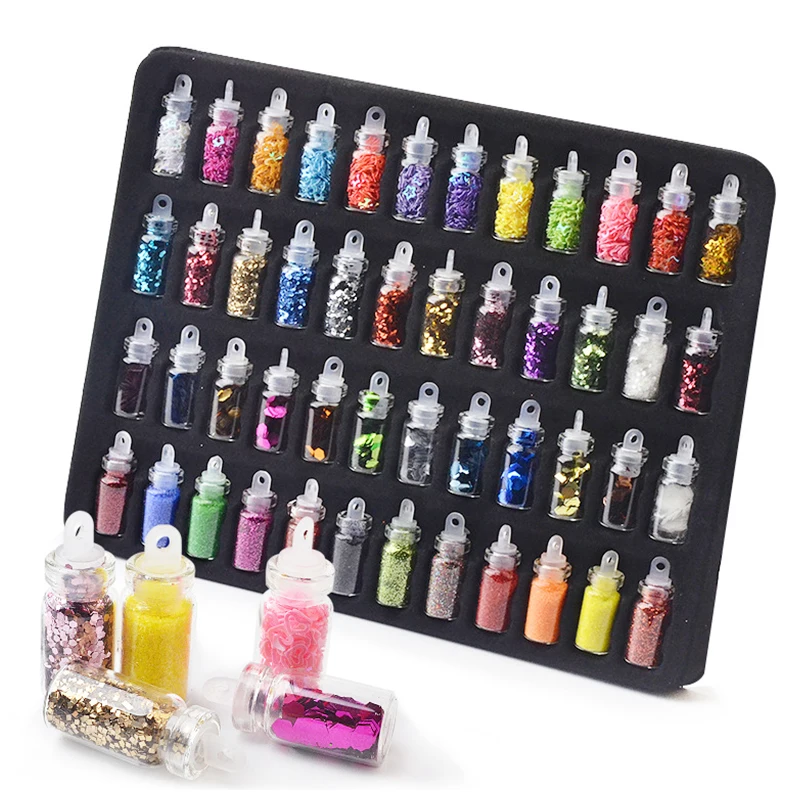 48 Bottles/set Sequins Nails Beautiful Jewelry Slime DIY Material Charming Filler Supplies Nail Art Glitter Decoration Mix Color
48 Bottles/set Sequins Nails Beautiful Jewelry Slime DIY Material Charming Filler Supplies Nail Art Glitter Decoration Mix Color