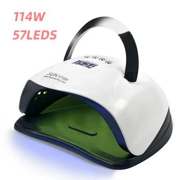 UV LED Lamp Nail Dryer 114W with 57 PCS Lamp Beads LCD 4 Timing Mode Display and Smart Sensor Used To Cure All Gel Nail Tools 
UV LED Lamp Nail Dryer 114W with 57 PCS Lamp Beads LCD 4 Timing Mode Display and Smart Sensor Used To Cure All Gel Nail Tools
