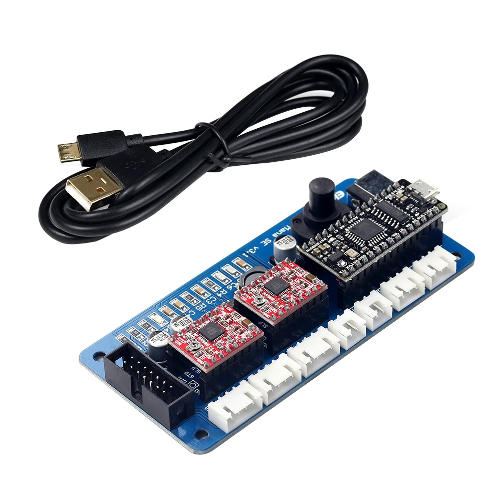 EleksMana SE XY 2 Axis Stepper Motor Driver Controller Board Control Panel + USB Cable + 2P/3P/4P Lines For DIY Laser Engraver
EleksMana SE XY 2 Axis Stepper Motor Driver Controller Board Control Panel + USB Cable + 2P/3P/4P Lines For DIY Laser Engraver