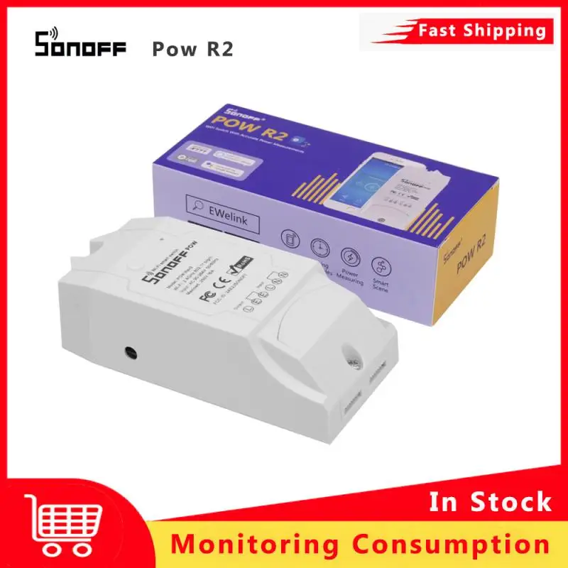 1-10pcs SONOFF POW R2 Timer Smart DIY Wifi Remote Control Switch 16A Monitoring Consumption Work with Alexa Amazon Google Home
1-10pcs SONOFF POW R2 Timer Smart DIY Wifi Remote Control Switch 16A Monitoring Consumption Work with Alexa Amazon Google Home