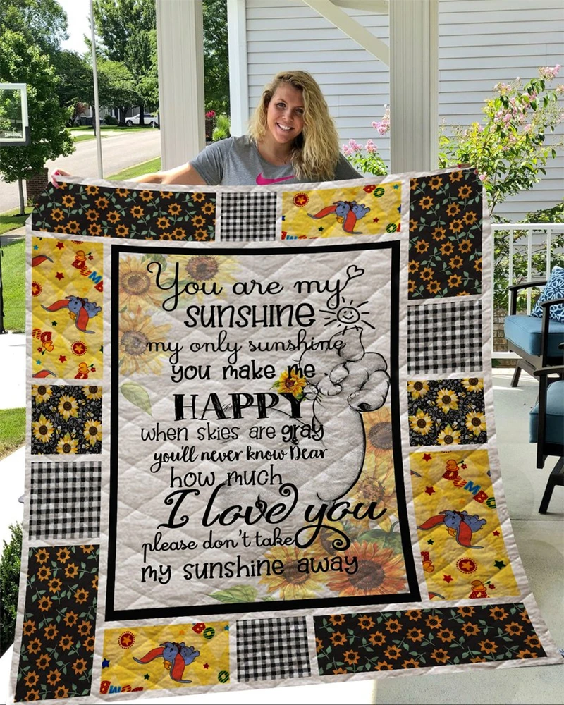 Summer-Sunflower-Print-Quilt-For-Kids-School-Adults-Bed-Soft-Warm-Thin-Blanket-Cotton-Quilt-King (3)
