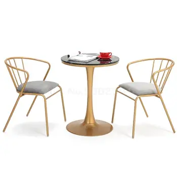 Scandinavian Ins Chair Creative Simple Dining Chair Combination Milk Tea Shop Leisure Small Round Table Iron Balcony Gold Table
Scandinavian Ins Chair Creative Simple Dining Chair Combination Milk Tea Shop Leisure Small Round Table Iron Balcony Gold Table