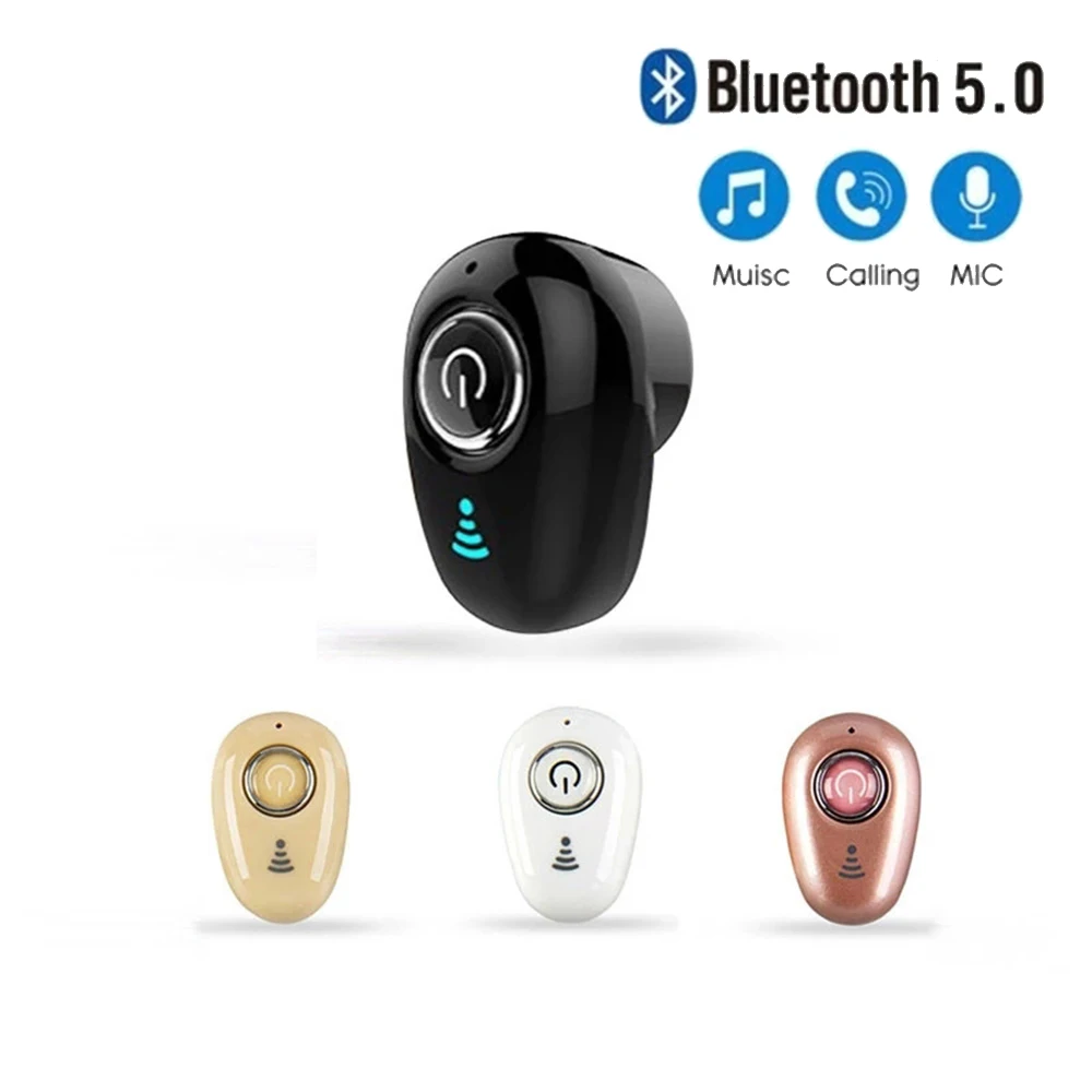 Mini Bluetooth Earphone In-Ear Invisible Wireless Earbuds Handsfree Headset Stereo with Microphone for Xiaomi Huawei Headphones
Mini Bluetooth Earphone In-Ear Invisible Wireless Earbuds Handsfree Headset Stereo with Microphone for Xiaomi Huawei Headphones