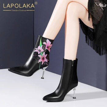 Lapolaka 2020 New Arrivals Genuine Leather Elegant Boots Woman Shoes Pointed Toe Sexy Thin High Heels Spring Autumn Boots Female
Lapolaka 2020 New Arrivals Genuine Leather Elegant Boots Woman Shoes Pointed Toe Sexy Thin High Heels Spring Autumn Boots Female