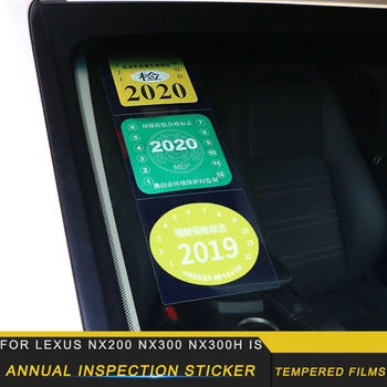 For LEXUS NX200 NX300 NX300h IS Car Windshield Yearly Annual Inspection Protective Film Cover Sticker Accessories
For LEXUS NX200 NX300 NX300h IS Car Windshield Yearly Annual Inspection Protective Film Cover Sticker Accessories
