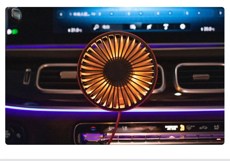 CAFELE Clip style Car Air Cooling Fan 5.5 Inch Car Fan USB Regulate 12V24V Universal Large Wind Three Speed mini Summer Fan