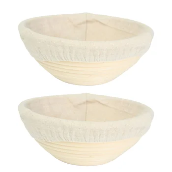2 Set Bread Proofing Basket Creative Rattan Convenient Safe Proofing Basket for Home
2 Set Bread Proofing Basket Creative Rattan Convenient Safe Proofing Basket for Home