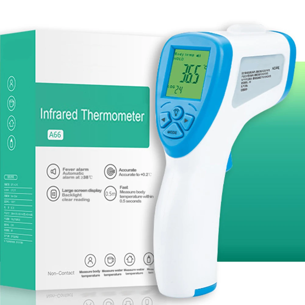Non Contactal Infrared Thermometer Ear Forehead Body Thermometer Accurate Instant Readings Digital Professional Certified
Non Contactal Infrared Thermometer Ear Forehead Body Thermometer Accurate Instant Readings Digital Professional Certified