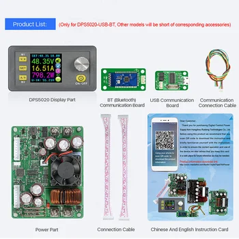 DPS5020 Constant Voltage Current Converter 50V 20A LCD Voltmeter Step-down Adjustable Digital Power Supply Module ALI88
DPS5020 Constant Voltage Current Converter 50V 20A LCD Voltmeter Step-down Adjustable Digital Power Supply Module ALI88