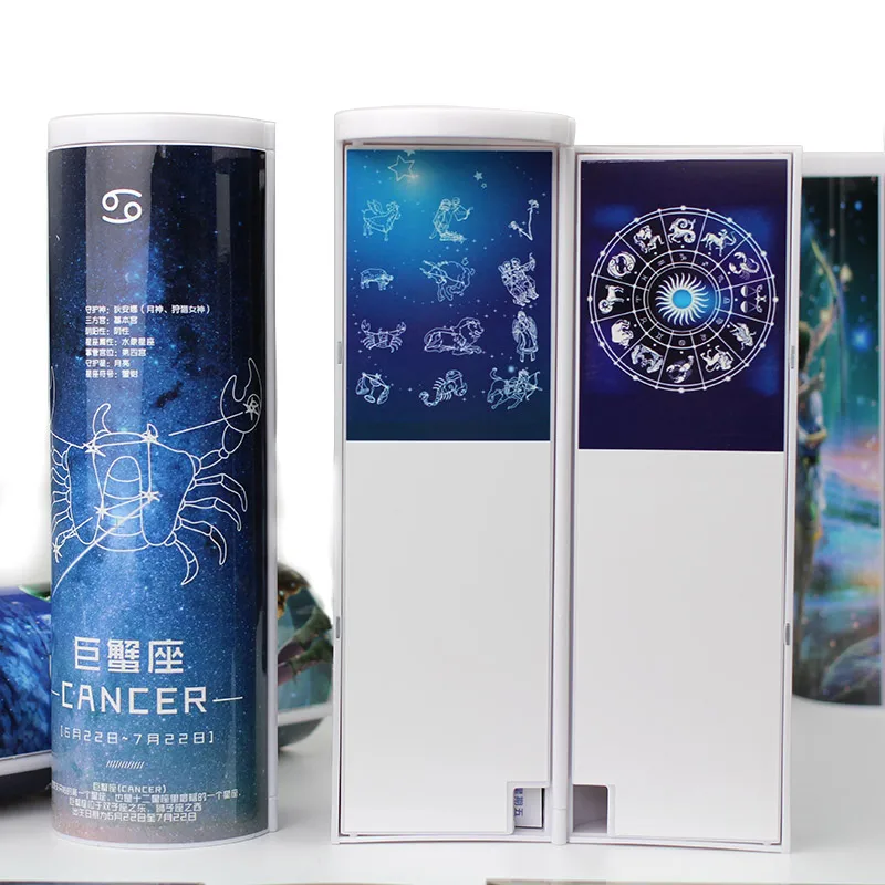 Twelve Constellations Pencil Case Calculator Solar Erasable Mirror High Capacity Pen Boxes For Gifts School Supplies Stationery
Twelve Constellations Pencil Case Calculator Solar Erasable Mirror High Capacity Pen Boxes For Gifts School Supplies Stationery