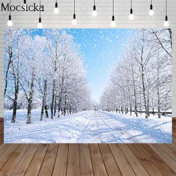 Mocsicka Winter Snow Scene Photography Background Snowflake Forest Snow Backdrop Child Portrait Decoration Props Photo Studio
Mocsicka Winter Snow Scene Photography Background Snowflake Forest Snow Backdrop Child Portrait Decoration Props Photo Studio