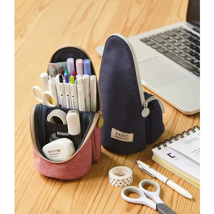 Angoo Basic Standing Pose Pen Pencil Case Color Zipper Storage Bag Pouch Pens Phone Holder for Stationery School Award F116
Angoo Basic Standing Pose Pen Pencil Case Color Zipper Storage Bag Pouch Pens Phone Holder for Stationery School Award F116