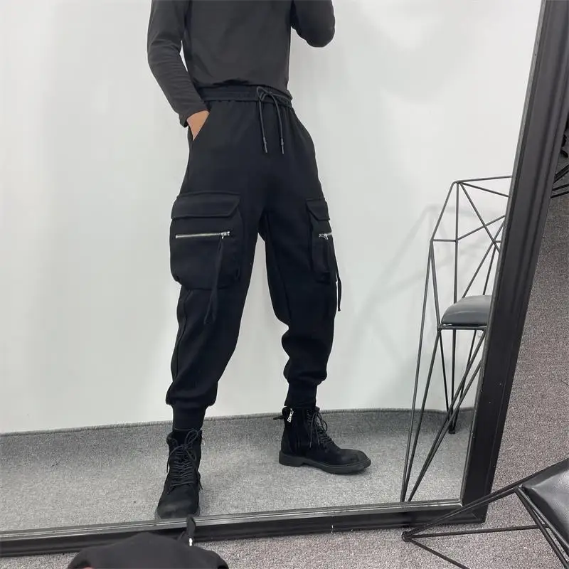 Брюки-карго мужские с большими карманами, повседневные штаны в стиле Хай-стрит, стиль Харадзюку, весна-осень
Брюки-карго мужские с большими карманами, повседневные штаны в стиле Хай-стрит, стиль Харадзюку, весна-осень