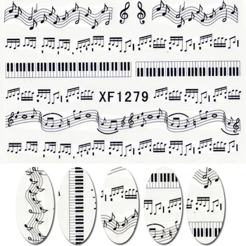 NEW 1 Sheet Music Note Melody Water Decals Art Accessories Transfer Stickers Tips Decoration Nail Salon DIY XF1279
NEW 1 Sheet Music Note Melody Water Decals Art Accessories Transfer Stickers Tips Decoration Nail Salon DIY XF1279