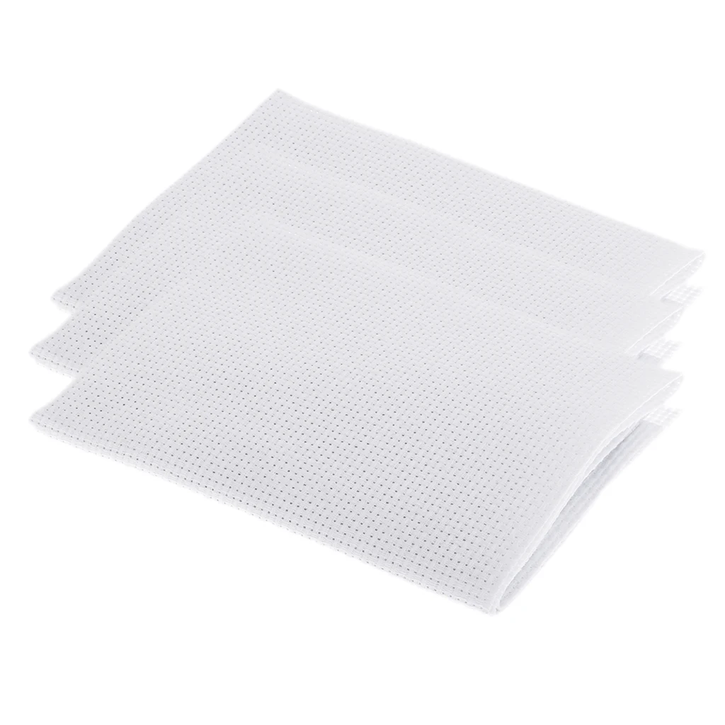 3Pcs White 14 Count 14CT Cross Stitch Cloth Aida Fabric/Canvas 30 x 45cm 3Pcs White 14 Count 14CT Cross Stitch Cloth Aida Fabric/Canvas 30 x 45cm