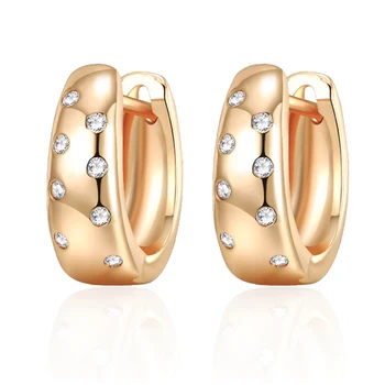 Exquisite Cubic Zirconia Small Hoop Earrings for Women Gold Silver Color CZ Wild Round Circle Earring Temperament Jewelry Gifts 
Exquisite Cubic Zirconia Small Hoop Earrings for Women Gold Silver Color CZ Wild Round Circle Earring Temperament Jewelry Gifts