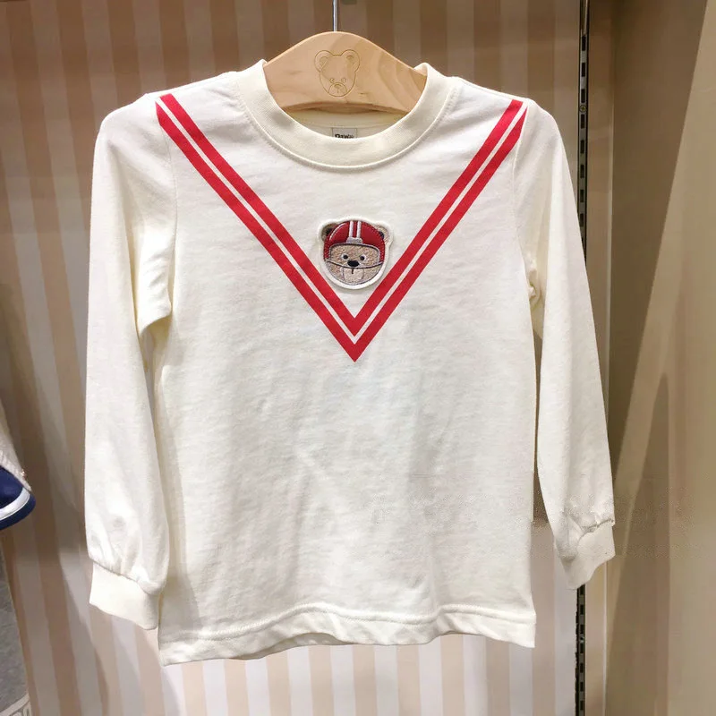 Spring Korean-style Childrenswear Foreign Trade Overplus Order Boy's V Red Stripe Long-sleeved T-shirt Base Shirt
Spring Korean-style Childrenswear Foreign Trade Overplus Order Boy's V Red Stripe Long-sleeved T-shirt Base Shirt