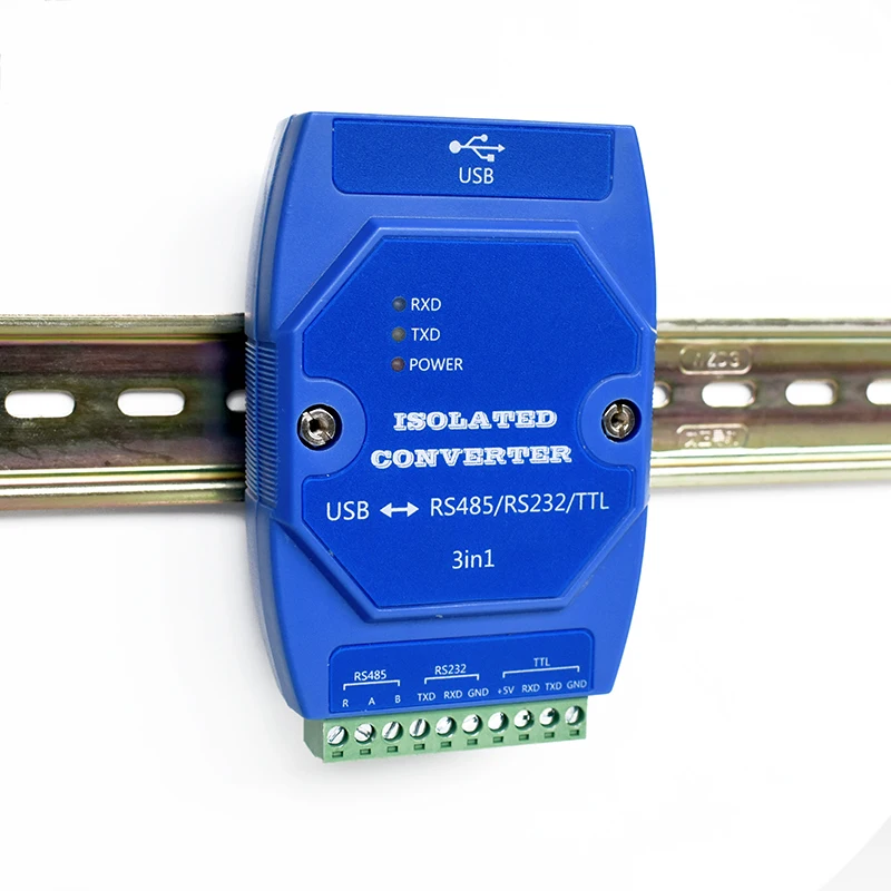 New USB to TTL/RS485/232 three-in-one hub isolated repeater industrial serial converter module
New USB to TTL/RS485/232 three-in-one hub isolated repeater industrial serial converter module