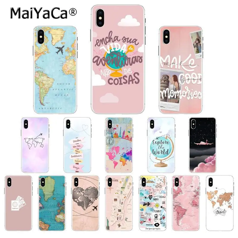 MaiYaCa ravelling world map travel Pattern TPU Phone Case for Apple iphone 11 pro 8 7 66S Plus X XS MAX 5S SE XR
MaiYaCa ravelling world map travel Pattern TPU Phone Case for Apple iphone 11 pro 8 7 66S Plus X XS MAX 5S SE XR