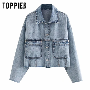 vintage jean jacket womens pockets denim crop jacket high street turn down collar coat 2020 fashion clothings
vintage jean jacket womens pockets denim crop jacket high street turn down collar coat 2020 fashion clothings