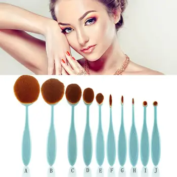 10 pcs Toothbrush Shape Oval Makeup Brush Eyeliner Eyelash Eyebrow Eyeshadow Contour Concealer Foundation Brush
10 pcs Toothbrush Shape Oval Makeup Brush Eyeliner Eyelash Eyebrow Eyeshadow Contour Concealer Foundation Brush